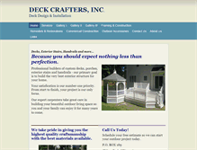 Tablet Screenshot of deckcraftersinc.com